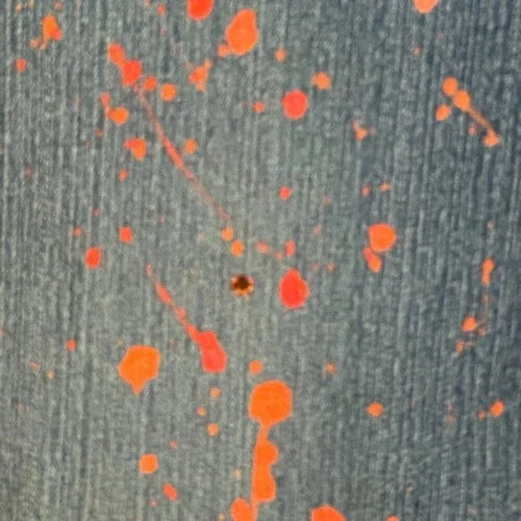UNIONBAY stretch Blue Jeans Hand Splattered Fabric Paint & Rhinestones Size 5 - Picture 8 of 11
